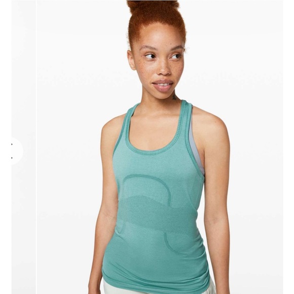 lululemon athletica Teal Ribbed Tank Top - Picture 1 of 13